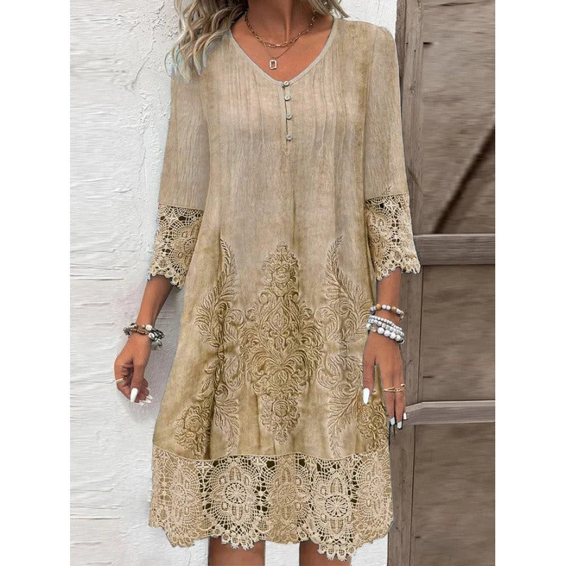 Timeless – Midikleid mit Spitze für Cocktailanlässe