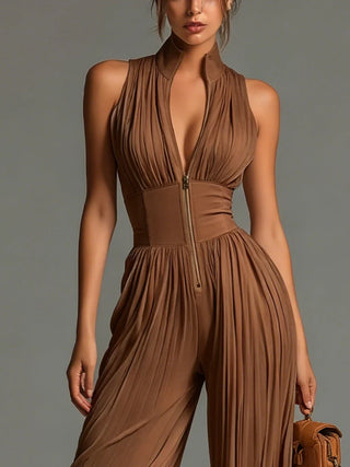 Laure – Essentieller Jumpsuit in Weiß
