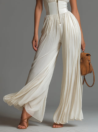 Laure – Essentieller Jumpsuit in Weiß