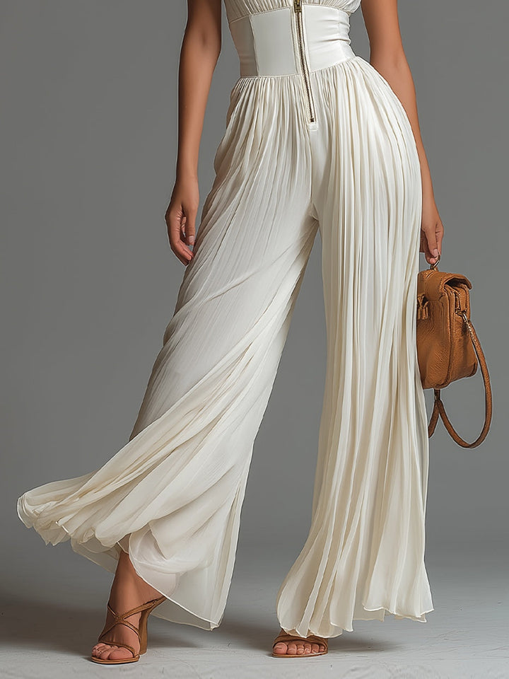 Laure – Essentieller Jumpsuit in Weiß