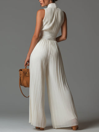 Laure – Essentieller Jumpsuit in Weiß