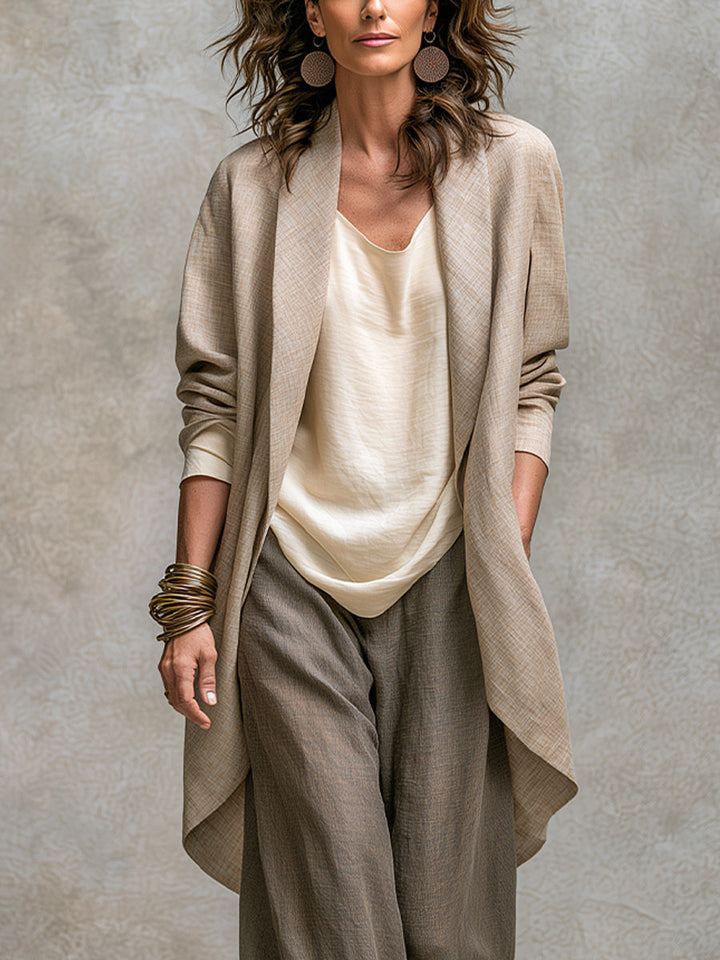 Edwina™ Three-Piece Wide-Leg Suit Set