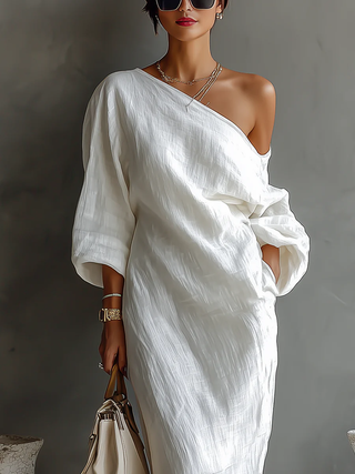 Elise™ | Asymmetrisches und elegantes Maxikleid