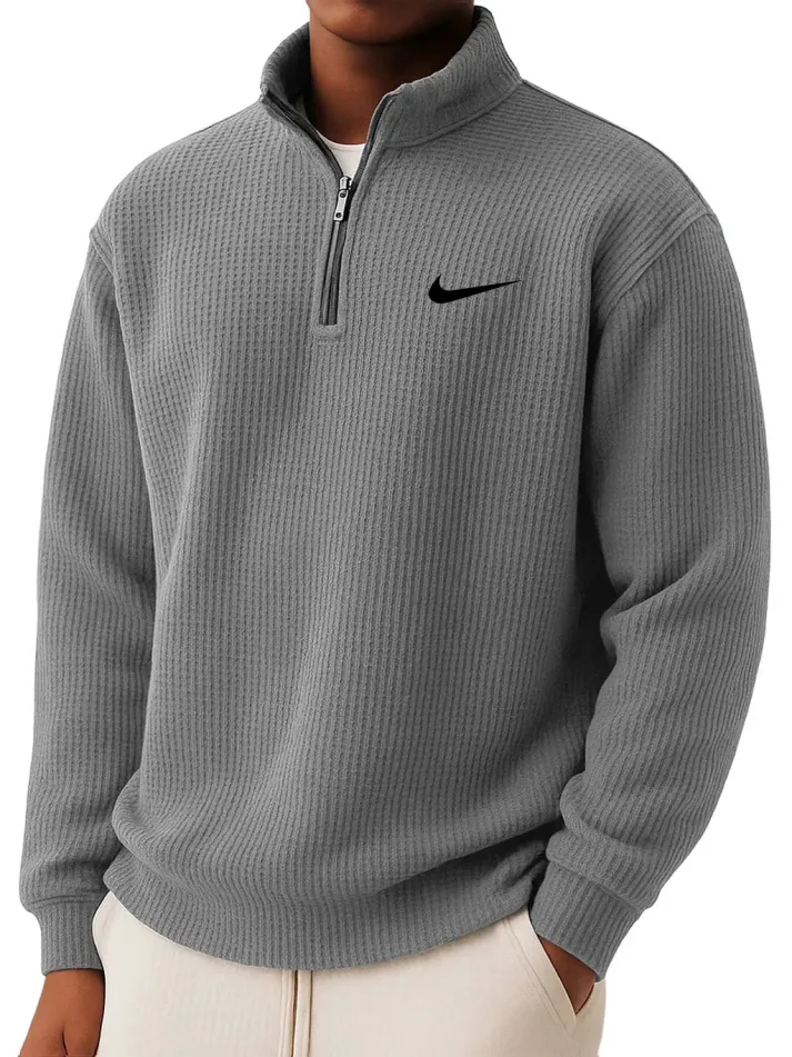 Winterfeld | Sweatshirt mit Kragen und halbem Reißverschluss (1 kaufen, 1 GRATIS dazu)