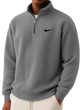 Winterfeld | Sweatshirt mit Kragen und halbem Reißverschluss (1 kaufen, 1 GRATIS dazu)