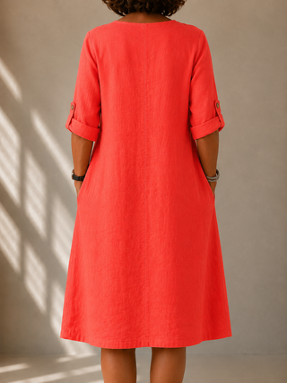 NAEL BERLIN | Fließendes Kleid mit geradem Schnitt Margot
