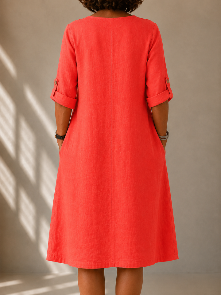 NAEL BERLIN | Fließendes Kleid mit geradem Schnitt Margot