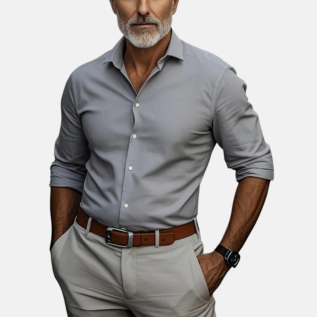 Nael Berlin | Herren Slim Fit Business Hemd mit Knitterfrei