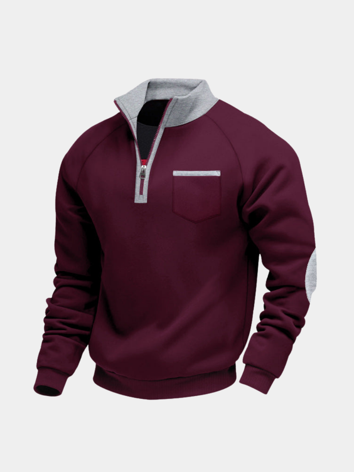 Nael Berlin | Herren-Fleece-Half-Zip-Pullover