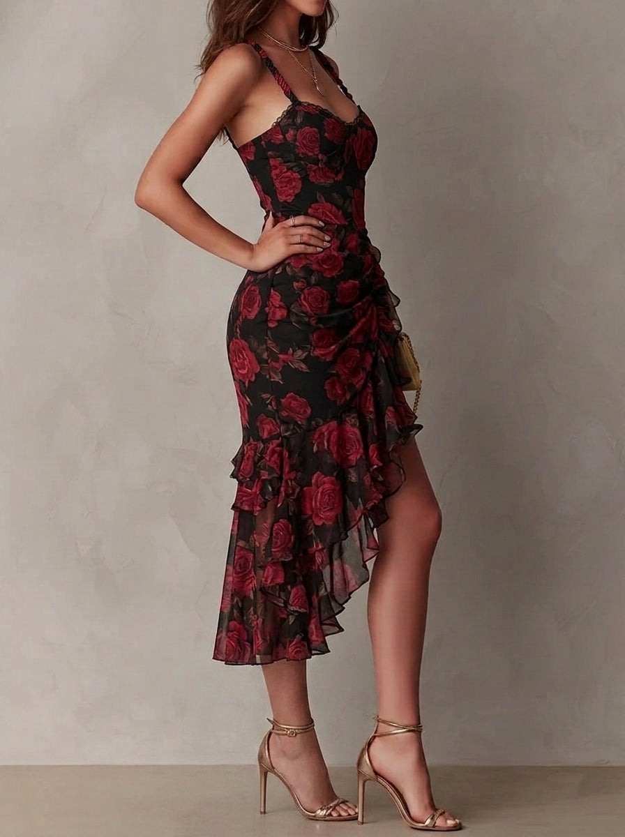 Anara – Blumenkleid mit Rüschen