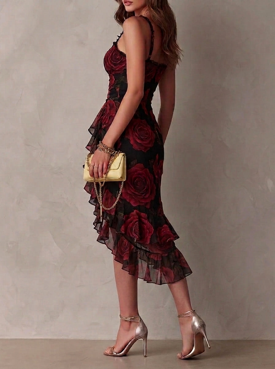 Anara – Blumenkleid mit Rüschen