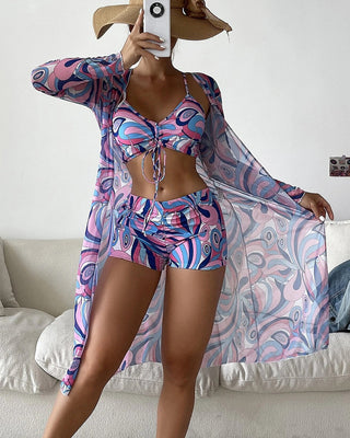 Laluna® | 3-teiliges Bikini-Set mit Druck