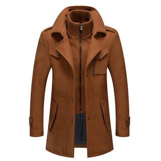 Nael Berlin | Luxuriöser Doppelkragen-Trenchcoat für Herren