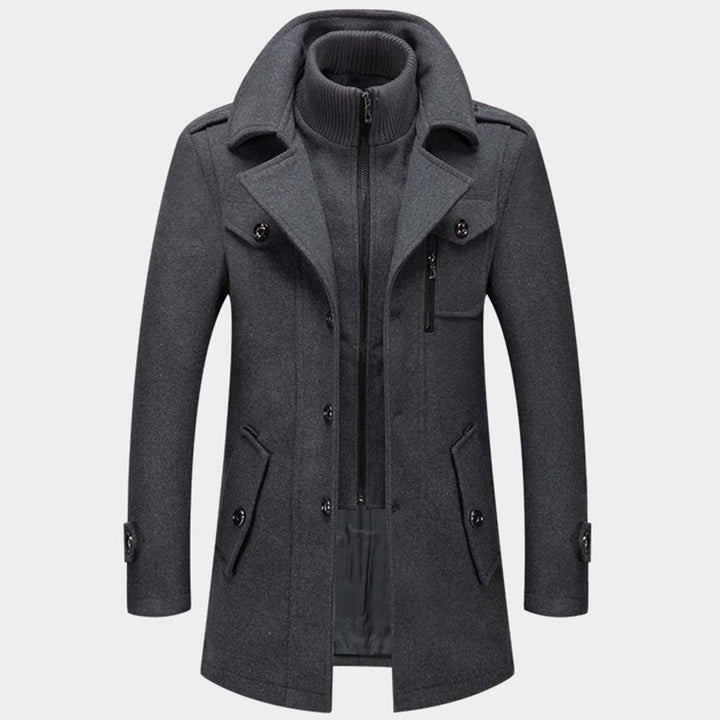 Nael Berlin | Luxuriöser Doppelkragen-Trenchcoat für Herren