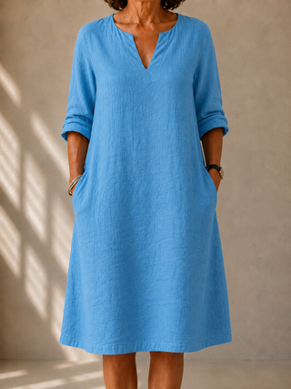 NAEL BERLIN | Fließendes Kleid mit geradem Schnitt Margot