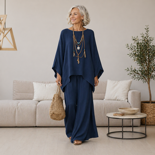 Celeste | Elegantes Leinen-Zweiteiler-Set