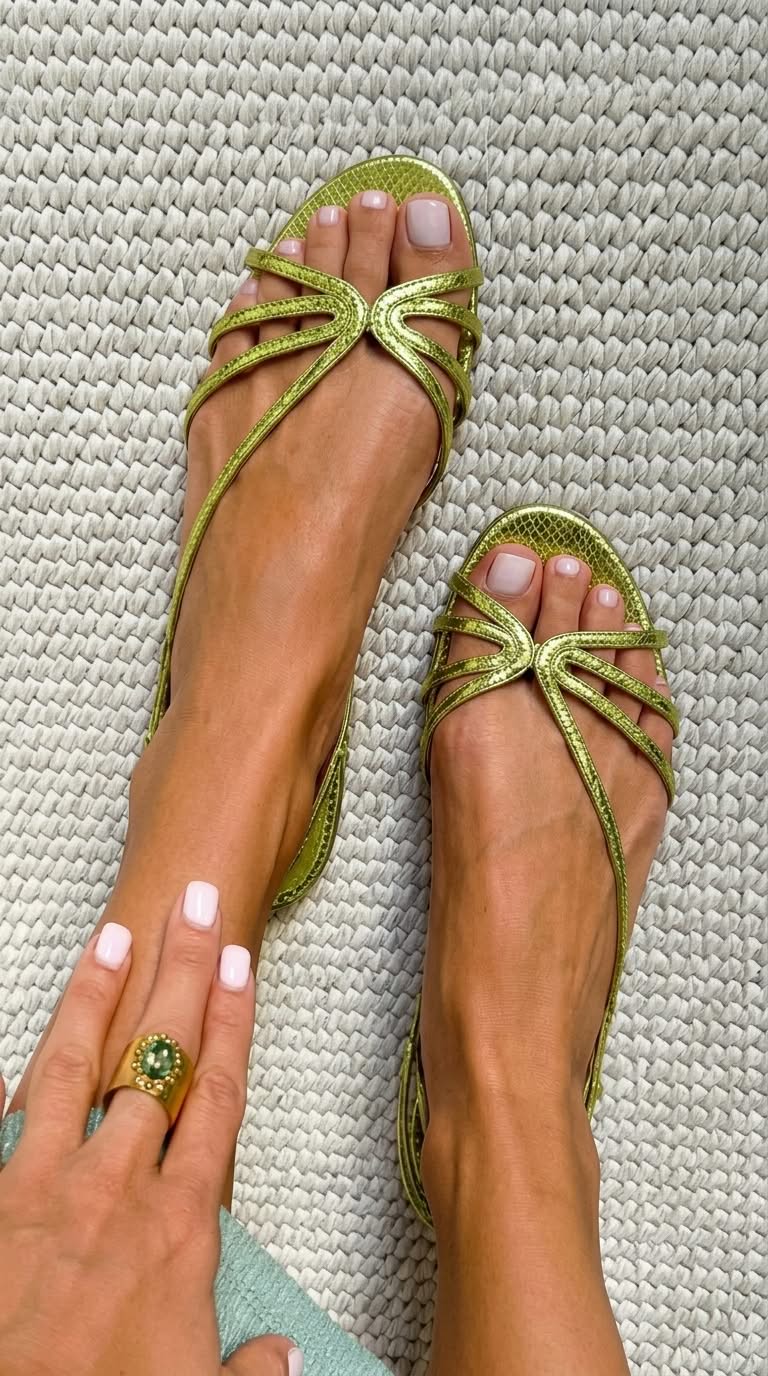 Ginevra | Elegante Goldene Sandalen für den Sommer