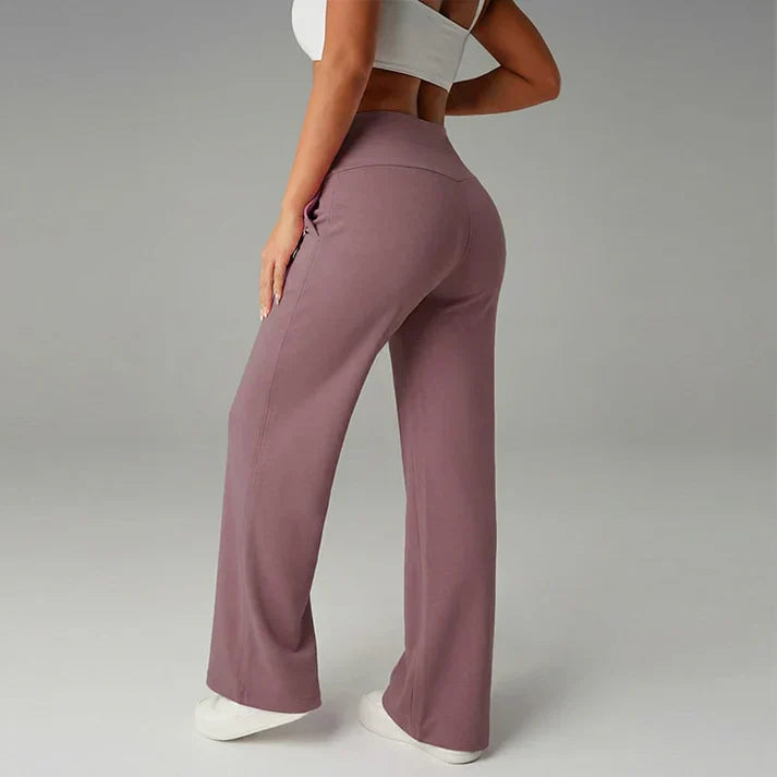 Alba | Hosen mit geradem Schnitt und weitem Bein
