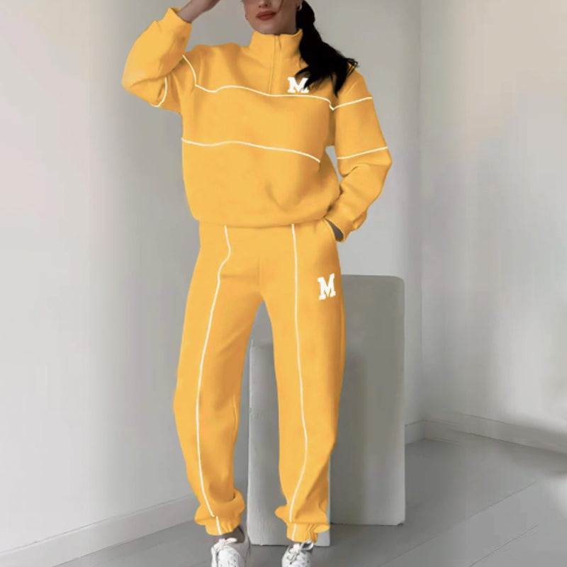 Monique | Lässiges Sweatshirt 2-teiliges Set mit Linie