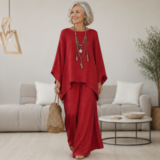 Celeste | Elegantes Leinen-Zweiteiler-Set