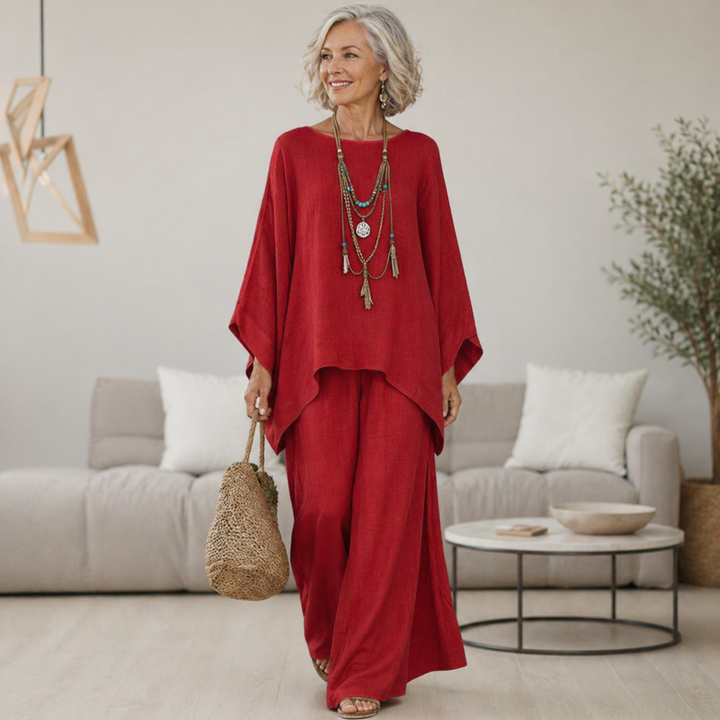 Celeste | Elegantes Leinen-Zweiteiler-Set