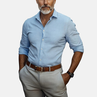 Nael Berlin | Herren Slim Fit Business Hemd mit Knitterfrei