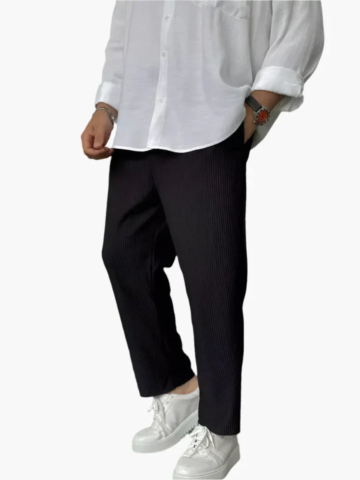 Nael Berlin | Herren Relax Fit Plissee Hose – Eleganter und Bequemer Alltags- und Business-Look