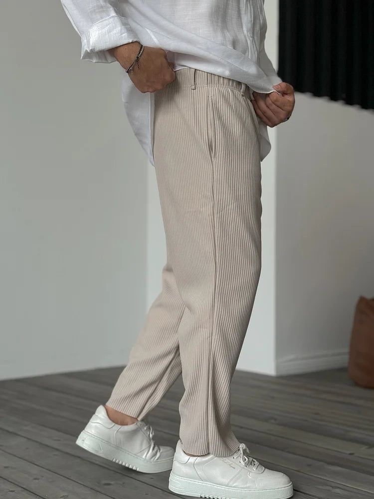 Nael Berlin | Herren Relax Fit Plissee Hose – Eleganter und Bequemer Alltags- und Business-Look