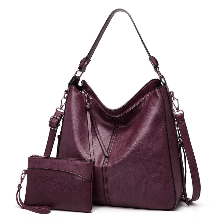 Étoile de Ville – Klassische Vintage-Lederhandtasche