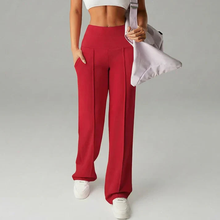 Alba | Hosen mit geradem Schnitt und weitem Bein