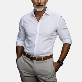 Nael Berlin | Herren Slim Fit Business Hemd mit Knitterfrei