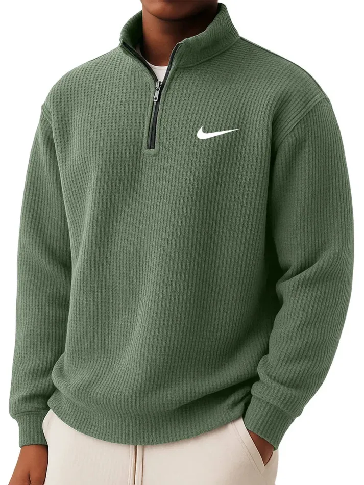 Winterfeld | Sweatshirt mit Kragen und halbem Reißverschluss (1 kaufen, 1 GRATIS dazu)