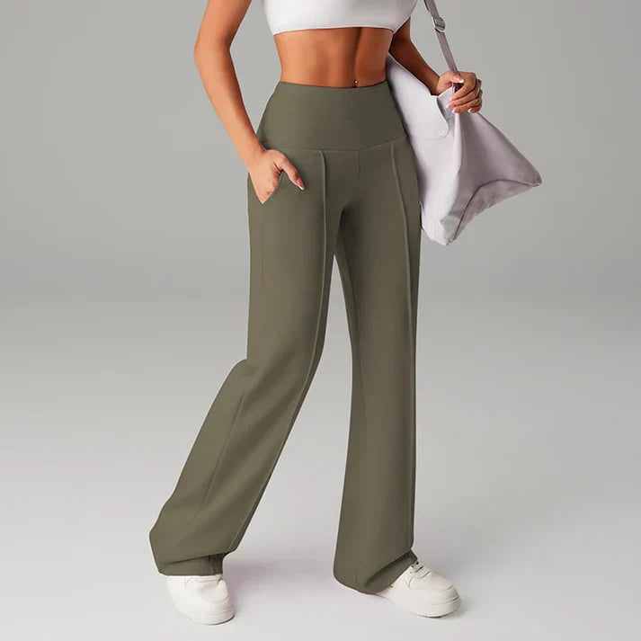 Alba | Hosen mit geradem Schnitt und weitem Bein