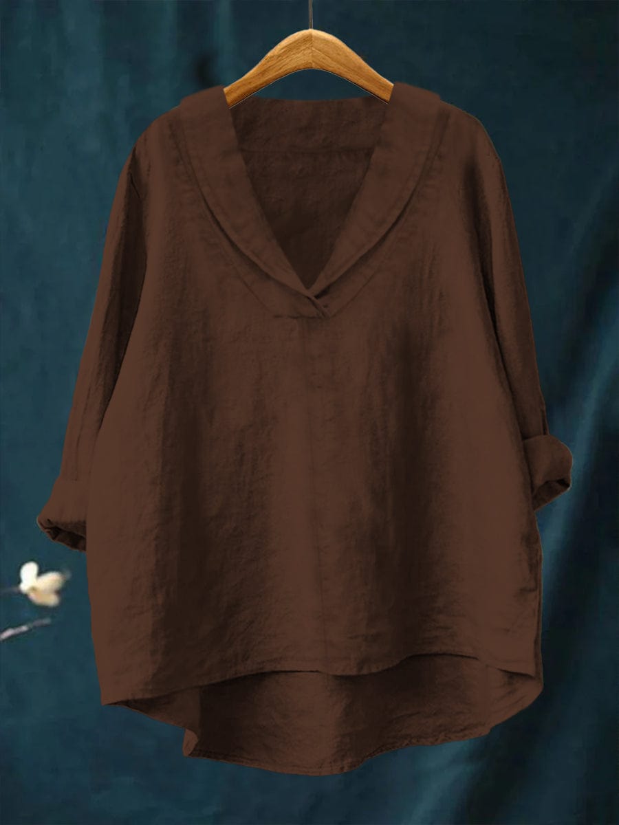 Annika™ | Oversized Leinen-Bluse