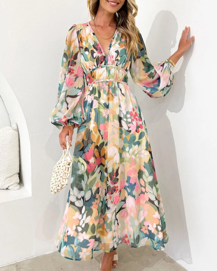 Celine | Feminines Kleid mit Blumenmuster
