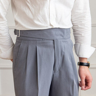 Nael Berlin | Ellis - Klassische Hose Mit Hoher Taille Und Schnallenverschluss Für Herren