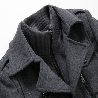 Nael Berlin | Luxuriöser Doppelkragen-Trenchcoat für Herren