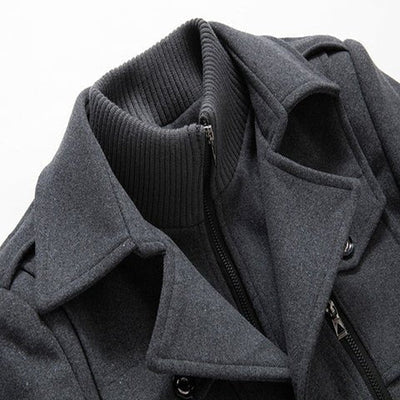 Nael Berlin | Luxuriöser Doppelkragen-Trenchcoat für Herren
