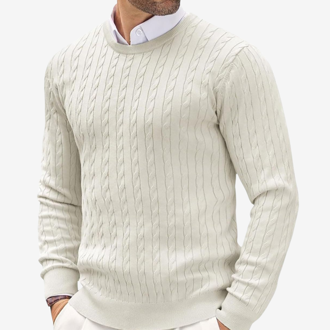 Nael Berlin | Klassischer Zopfmuster-Pullover
