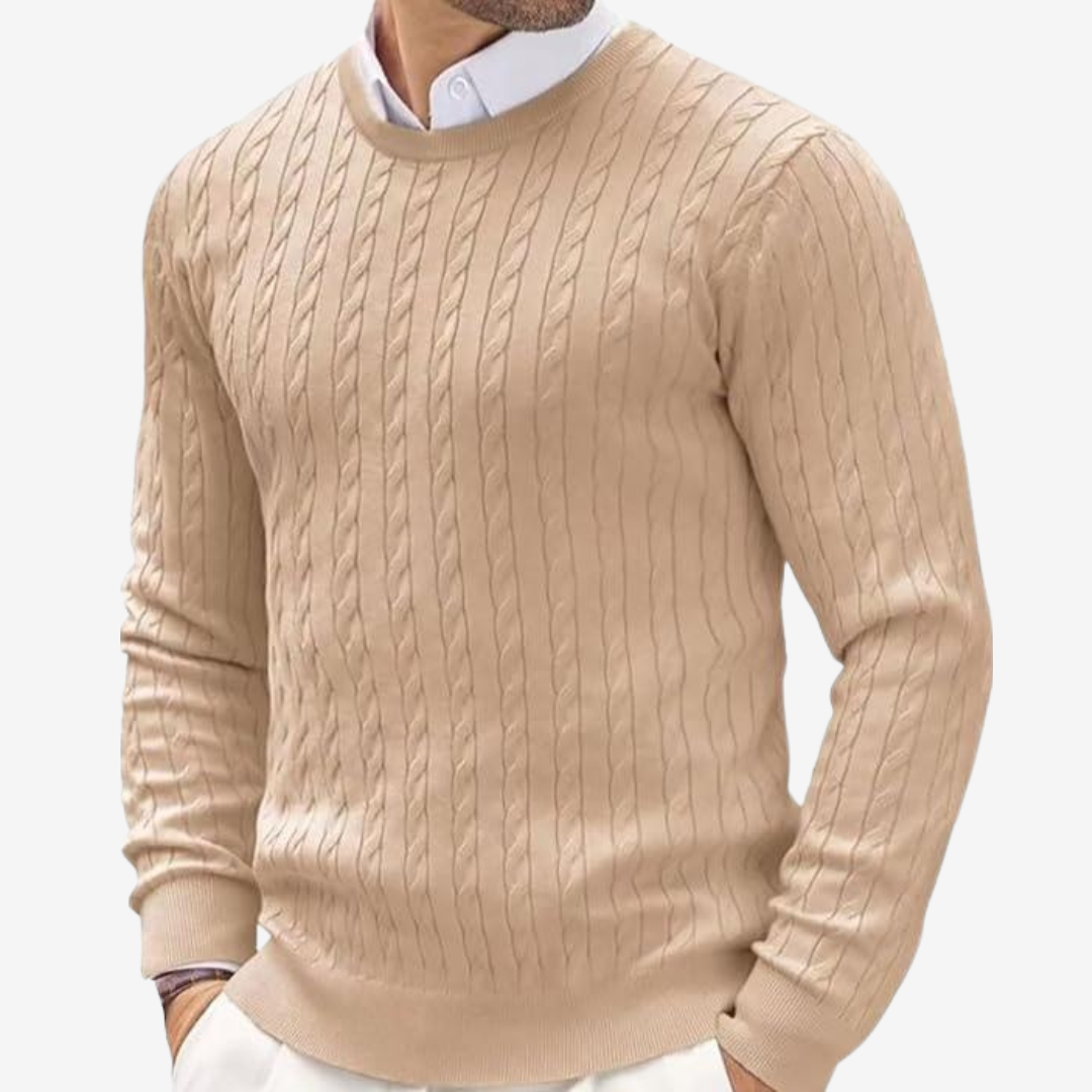 Nael Berlin | Klassischer Zopfmuster-Pullover