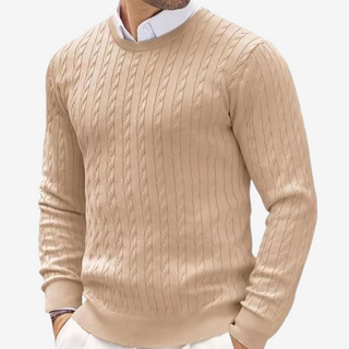 Nael Berlin | Klassischer Zopfmuster-Pullover