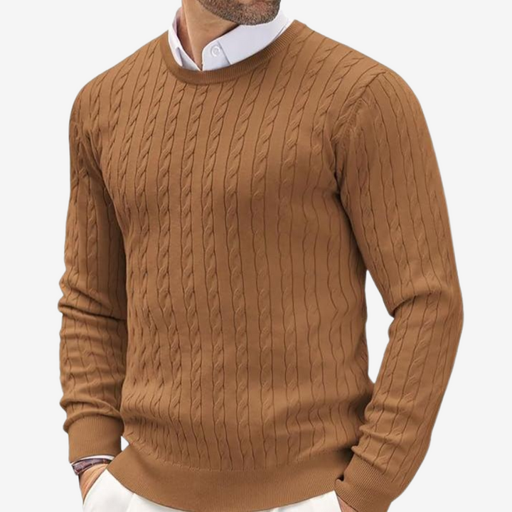 Nael Berlin | Klassischer Zopfmuster-Pullover