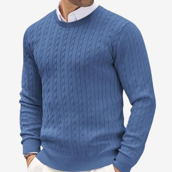 Nael Berlin | Klassischer Zopfmuster-Pullover
