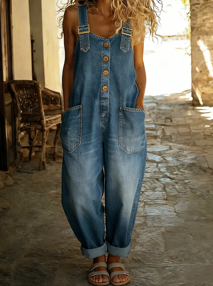 Rocio | Lässiger Denim-Overall