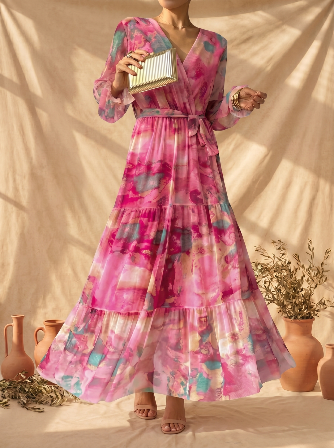 Hazel | Wickelkleid mit Blumendruck