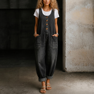 Moxelle | Jeans-Latzhosen-Jumpsuit
