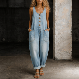 Moxelle | Jeans-Latzhosen-Jumpsuit