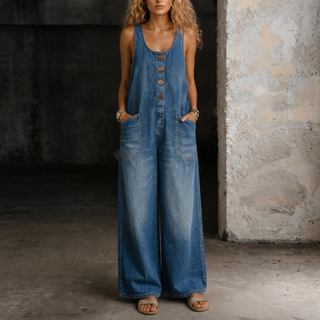 Moxelle | Jeans-Latzhosen-Jumpsuit