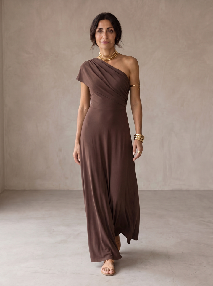 Toledo | Feminines Kleid aus Leinen-Seide