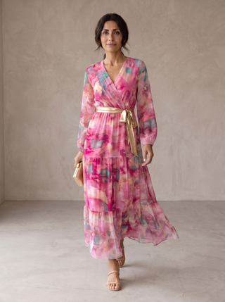 Hazel | Wickelkleid mit Blumendruck
